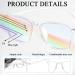SRLWMYI Blue Light Filter Glasses for Men & Women | Gaming & Computer Safety Glasses | TR90 Unprescribed UV Protection - Buy Online on GoSupps.com