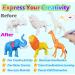 Yileqi Safari Animal Painting Kit for Kids - DIY Arts and Crafts Set for Boys and Girls Ages 4-8 - Jumbo Jungle Animal Toy Art Supplies - Perfect Gift for Kid Activities - Buy Online on GoSupps.com