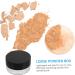 WOONEKY 2pcs Elastic Mesh Loose Powder Box Portable Powder Case Makeup Powder Case Mirror Brackets Abs Black - Buy Online on GoSupps.com