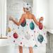 Set of 3 Hair Towel Wraps - Adjustable Absorbent with Christmas Circles Design | Perfect for Home & Travel - Buy Online on GoSupps.com