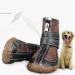 FLAdorepet Large Dog Waterproof Martin Boots - Pack of 4 Brown Shoes for Pitbull & Golden Retriever - Buy Online on GoSupps.com