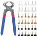 36 Pairs High Heel Caps and Repair Tips with Stiletto Remove Pliers  6 Sizes Non-Skidding High Heel Replacement Caps for Women High Heels  Easy to Replace (Black  Clear and Apricot)