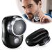 Mini Shaver Portable Electric Shaver, Electric Razor for Men, Pocket Size Portable Shaver Wet and Dry Mens Razor USB Rechargeable Shaver Charging Easy One-Button Use for Home, Car, Travel Black