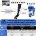 Shop Women's Open Toe Compression Socks 20-30 mmHG Knee High - Toeless Compression Stockings for Men & Women - Black & White Large - Buy Online on GoSupps.com