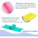 3-Piece African Bath Sponge Set - Exfoliating Body Scrubbers for Men & Women - Daily Skin Smoother - Pink Green Yellow - Buy Online on GoSupps.com