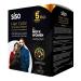 Siso Permanent Hair Color (20g) Pack of 10 - Natural Black 100% Grey Coverage with Herbal Extracts 0% Ammonia & Silicone