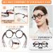 Stylish MARE AZZURO Round Reading Glasses 1.50 Women | Brown 1.5x Magnification - Buy Online on GoSupps.com