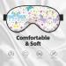 Unicorn Pink Print Soft Adjustable Sleep Eye Mask | Blackout Silk Blindfold for Men & Women - Comfortable & Stylish - Buy Online on GoSupps.com