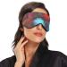 Adjustable Light Blocking Eye Mask for Deep Sleep - Haskirky Breathable Eye Mask for Travel, Yoga, and Meditation - Men & Women - Watercolor Galaxy Design - Buy Online on GoSupps.com
