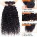12A Brazilian Curly Hair Bundles with Closure - 100% Virgin Human Hair Weave - Wet & Jerry Curly Wave - 3 Bundles + Lace Closure - Natural Black (16 18 20 with 14) - Buy Online on GoSupps.com
