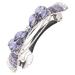 DOITOOL Purple Crystal Hairpin for Women on Back of Head Bridesmaid Hair Clip Hairpins Glitter Hairpin Hair Decoration Hair up Spring Clip Decorate Hair Accessories Miss Top Clip Metal
