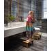 Bamboo Toilet Stool for Adults 6.5 - Non-Slip Bathroom Poop Stool for Healthy Posture - Portable and Original Design (Wood Color) - Buy Online on GoSupps.com