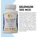 Coco March Selenium 200mcg - Thyroid Support & T4 to T3 Conversion - 90 Vegan Capsules - Buy Online on GoSupps.com