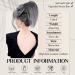 Claw Clip Ponytail Hair Extension | Tousled Updo Bun | Gray Black 10 inch - Buy Online on GoSupps.com