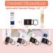 Chapstick Holder 4-Pack with Key Ring - Portable Lip Balm Holder Keychain for Lipstick, Balm & Gloss - Buy Online on GoSupps.com