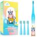 Dada-Tech Kids Electric Toothbrush Rechargeable Soft Unicorn Tooth Brush with Timer Powered by Sonic Technology for Children Boys and Girls Age 3+ Waterproof for Shower and 3 Modes (Blue) Blue 1 count (Pack of 1)