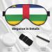 Buy Central African Flag Reversible Sleep Mask - Adjustable Strap for Comfort & Light Blocking | International Shipping Available - Buy Online on GoSupps.com