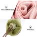 Angoily 3pcs Rose Bath Balls - Natural Loofah Body Scrubber & Shower Back Scrubber for Adults | High-Quality Bath Poufs & Brushes for Relaxing Bath Experience - Buy Online on GoSupps.com