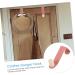 STOBAZA Door Hook Out Door Decor Wall Mounted Coat Hook Home Supply Accessory No Punching Wall Hook 24.5X12.5CM Pink - Buy Online on GoSupps.com