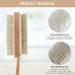 Dual-Sided Long Handle Shower Bath Brush with Soft & Stiff Bristles - Body Exfoliator & Back Scrubber - Mlifasty - Buy Online on GoSupps.com