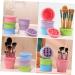 minkissy Makeup Brush Organizer Silicone Holder Makeup Home Brush Pink Portable Foldable Drying Cleaner Bowl Cleaning Mat for Tool Bathroom Travel Scrubber Folding Cosmetic Washing 10x8.5cm Pink - Buy Online on GoSupps.com