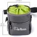 Dog Treat Pouch Bag with Poop Bag Holder, Clicker, Water Bowl - Gray/Green - Buy Online on GoSupps.com