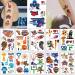 60pcs Temporary Tattoos: Waterproof Body Art Stickers for Fan Games & Events - Football Designs for Boys, Girls, Men, Women - Party Favors & Scholl Rewards - 10 Sheets - Buy Online on GoSupps.com