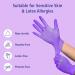 Meditrade Nitrile Examination Gloves - Medium Powder Free Hypoallergenic Heavy Duty Long Cuff Ambidextrous Disposable for Any Sector Bulk Buy (Large) (Violet) - Buy Online on GoSupps.com