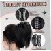 Clip on Ponytail for Woman 8 Teeth Claw Messy Bun Makeup Ponytail Extension Synthetic Fiber Stylish Clip in Claw Hair Washable Hairpiece for Photography Black - Buy Online on GoSupps.com