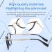 DUCO Blue Light Blocking Glasses for Men | Oversized Retro Square Eyeglasses 5223 Black | Protect Your Eyes from Strain - Buy Online on GoSupps.com