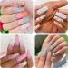 HUETFAT 8800Pcs Pixie Nail Crystals Rhinestones 1.2mm Glass Diamonds - Clear AB | Iridescent Swarovski Shine - Nail Art Gems - Buy Online on GoSupps.com