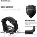 Fullmosa Rugged Silicone iWatch Band with Protector & Bumper Case for Men - Apple Watch Series 8/7/6/5/4/SE2/SE, 44mm Black - Buy Online on GoSupps.com