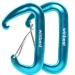 2 pieces snap hooks carabiner blue 12KN (1200KG) snap hook large heavy-duty aluminum carabiner for hammock outdoor camping