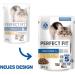Perfect Fit Indoor Cat Food - Anti-Hairball Chicken & Peas in Sauce 12x85g Portions for Adult Cats - Buy Online on GoSupps.com