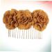 DRESSOOS Hairclips Barrettes Hair Clip for Women Hair Claw Clips for Women Metal Hair Clips Women's Hair Clips Decorative Hair Clips for Women Flower Hair Clip Earth Tones Decorate Bride - Buy Online on GoSupps.com