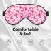 Breast Cancer Awareness Print Sleep Eye Mask - Soft Blindfold with Elastic Strap for Travel & Night Sleep - Buy Online on GoSupps.com