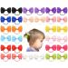 30 pcs baby girls hair loops hair tie elastic headband small hair clip loop hair tie small hair clips elastic hair accessories for children (color random)