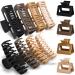 Hair Clips for Thick Thin Hair 12 Pack Hair Clips for Women 4.3 Large Claw Clips & 2 Medium Claw Clips XL Hair Clips for Thick Hair Matte Claw Clips Cute Hair Clips Combo D