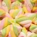 JOLAFUNBS Rainbow Marshmallow Sweets 680g Twister Cable Mallows Confectionery with Cream Vanilla Tub Bulk Sweets with Card. Kids Sweets for Easter Birthdays Camping Party Bag Fillers - Vegetarian - Buy Online on GoSupps.com