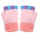 Kids Puppy Flip Top Half Finger Gloves | Toddler Knitted Gloves 3-8 Yrs | Contrast Color/Pink - Buy Online on GoSupps.com