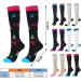 Compression Stockings for Men & Women - Running Hiking & Sports Support Socks | Gray Elastic Calf Compression Socks for Circulatory Health - Buy Online on GoSupps.com