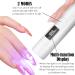 Handheld UV Nail Lamp Mini UV Lamp for Gel Nails Rechargeable LED Screen Nail Dryer Gel Nail Lamp for Curing Glue Gel Nail Gems for Nail Art 2 Modes 4 Free Silicone Stamps Set (Nail Lamp) - Buy Online on GoSupps.com