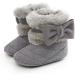 Yinuoday Winter Baby Girls Snow Boots - Anti-Slip Toddler Shoes for Newborns (3-6 Months) - Warm Gray Prewalker Infant Boots - Buy Online on GoSupps.com