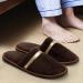 Youeon Men's Spa Slippers - 8 Pairs Non-Slip Disposable Coral Fleece Guest House Slippers - Buy Online on GoSupps.com