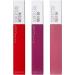 Maybelline Superstay Matte Ink Liquid Lipstick 3 Piece Gift Set Matte Ink Kit 0.17 Fl Oz (Pack of 3) KIT