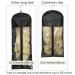 3 Pack Extra Long Wig Storage Bags with Hanger - Hair Extension Holder Case for Human & Synthetic Hair - Black Color 31.5 in - Buy Online on GoSupps.com