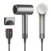 Handheld Hair Dryer 110000RPM 1200W High Speed Brushless Blow Dryer for Fast Drying with Magnetic Nozzle 3 Heating/2 Speed Portable Professional Salon Negative Ions Blow Dryer