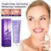 Purple Whitening Toothpaste Violet Teeth Whitening Oral Cleaning Toothpastes For Teeth Whitening Color Corrector Serum Included Teeth Whitening Booster (1) - Buy Online on GoSupps.com