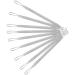 Hemoton 7pcs Double-headed Extrusion Ring Pimple Needles Pimple Tool Cleaning Kits Pimple Removers Comedone Extractors Double-headed Beauty Tools