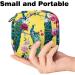 Buy Women's Binding Pocket Flower Bags | Peacock Design Tampon Storage & Multipurpose Zip Pockets for Menstruation International Shipping Available - Buy Online on GoSupps.com